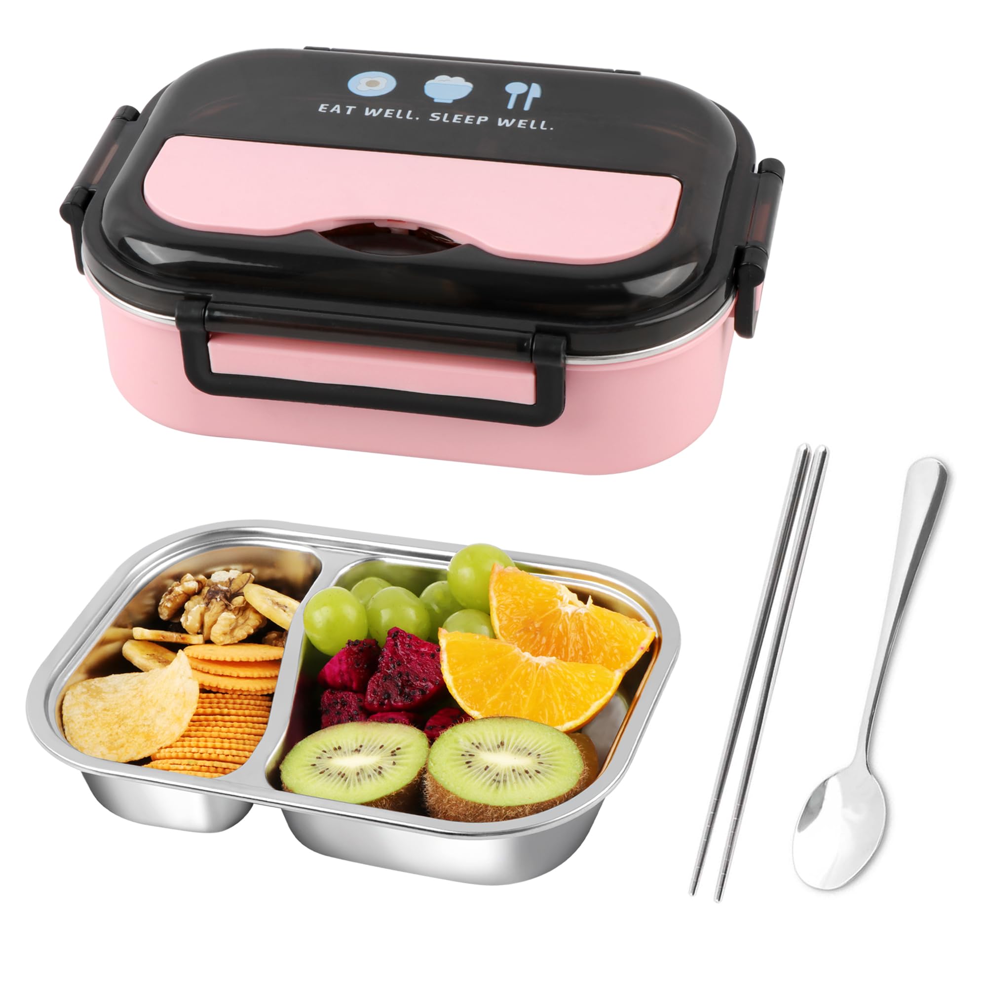304ステンレス鋼 保温弁当箱 2個付き*9 Amazon | Tinaforld 2層弁当箱 304ステンレススチール 保温ランチ